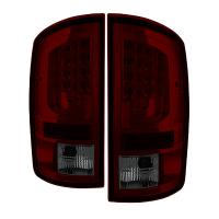 Spyder Version 2 Red Smoked LED Tail Lights 02-06 Dodge Ram